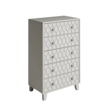 Modern Panel Configurable Bedroom Set with Honeycomb Design Headboard – Stylish and Contemporary with Sleek Lines and Sophisticated Appeal