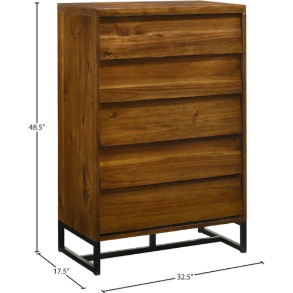 Industrial Mid-Century Modern Platform Bedroom Set with Herringbone Design Headboard – Stylish and Versatile