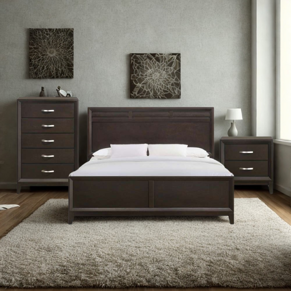 Classic Wooden 3-Piece Twin Bedroom Set – Durable Craftsmanship & Timeless Style
