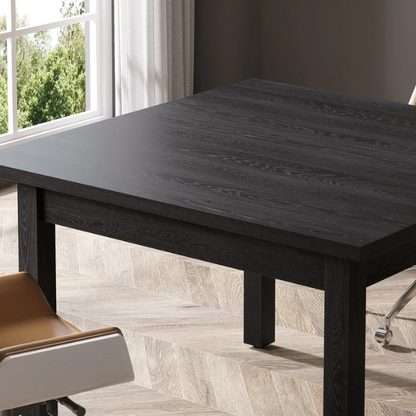 Square Dining Table with Solid Wood Legs for 4 – Perfect for Small Kitchens & Dining Rooms, 39.43-inch Durable Table for Intimate Meals, Game Nights, and More