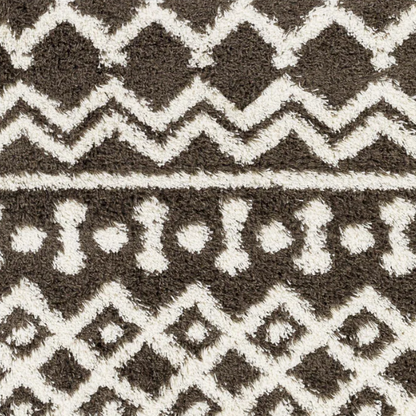 Soft Cozy Woven Shag Bohemian Tribal Area Rug