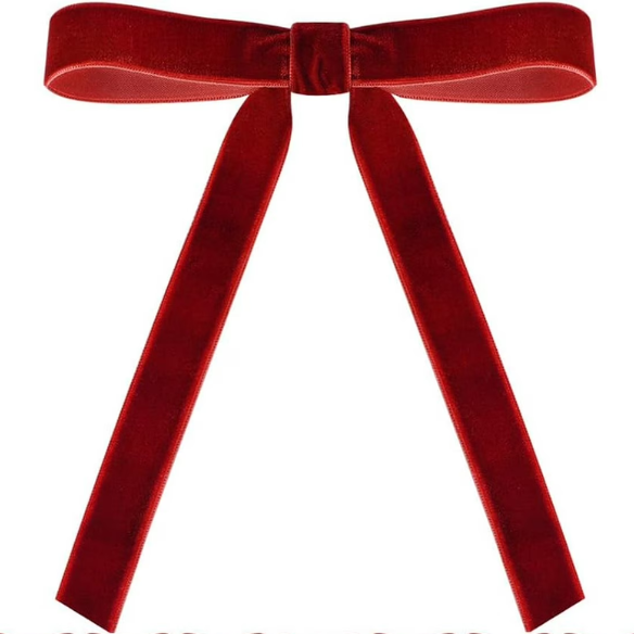 Velvet Christmas Bow Ribbon Ornaments – Luxurious Holiday Tree Decorations