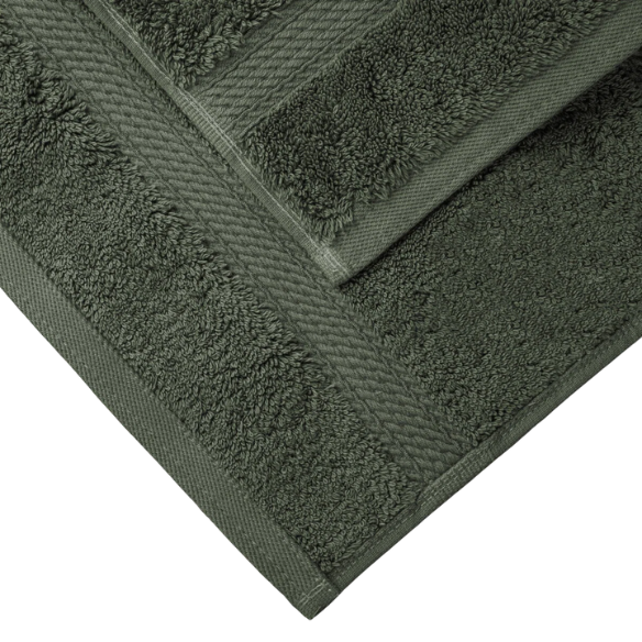 Luxury Olive Drab Egyptian Cotton 3-Piece Towel Set – 800 GSM Plush and Highly Absorbent Bath Towels