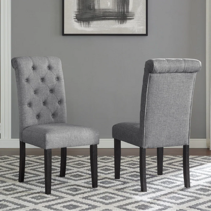 7-Piece Dark-Wash Wood Dining Set with Turned Legs – Classic Traditional Style with Distressed Finish