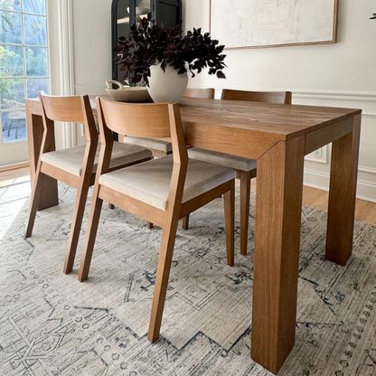 Rectangular Modern Dining Table – 72” Solid Pine Wood Dining Table for 6, Stylish & Versatile for Dining, Office, or Game Room, Durable & Easy to Assemble