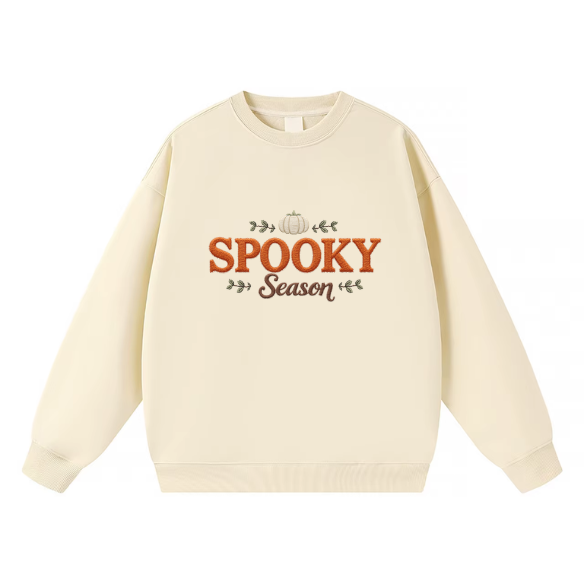 Spooky Season Cream Crewneck Sweatshirt