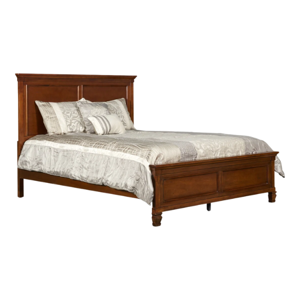 Classic King Size Solid Wood Platform Bed with Timeless Design and Sturdy Construction