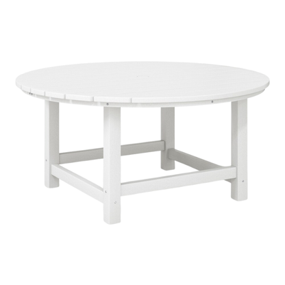 Outdoor Conversation Table – Stylish, Weather-Resistant Recycled Plastic Table with Slat-Style Top for Patios and Gardens