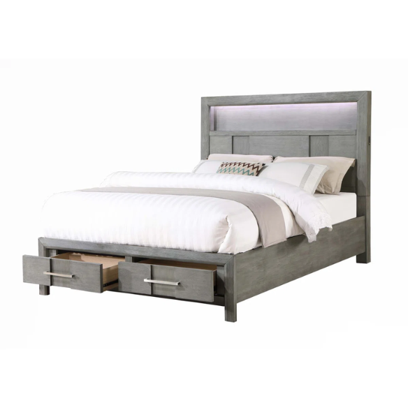 Elegant Wooden 3-Piece Full Double Size Bedroom Set – Includes Bed, Chest, and Two Nightstands with Timeless Craftsmanship
