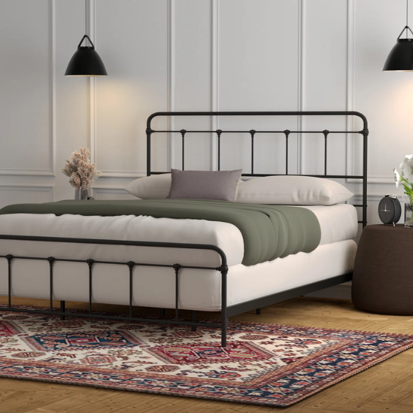 Sturdy Metal Platform Bed – Full/Double Size with Modern Design & Lasting Durability