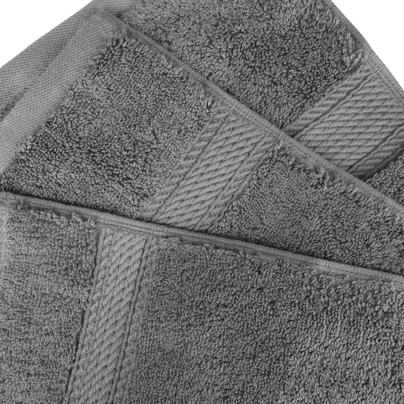 Luxury Grey Egyptian Cotton 3-Piece Towel Set – 800 GSM Plush and Highly Absorbent Bath Towels