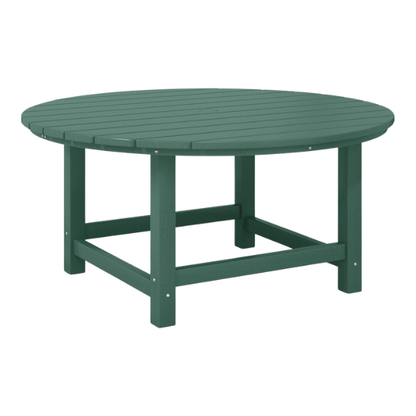 Outdoor Conversation Table – Stylish, Weather-Resistant Recycled Plastic Table with Slat-Style Top for Patios and Gardens
