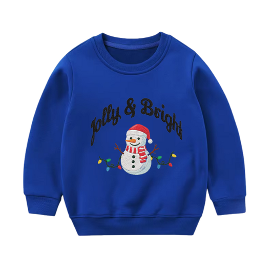 Youth Jolly & Bright Snowman Sweater
