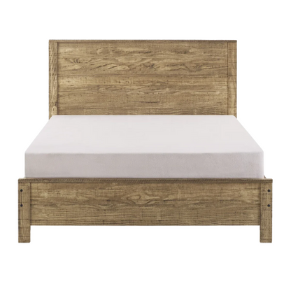 Heavy-Duty Solid Wood Twin Bedroom Set: 3-Piece Collection Featuring Sturdy Bed Frame and Two Bedside Tables