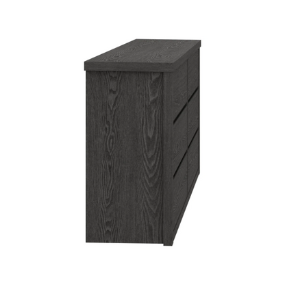 Modern 46.46'' 6-Drawer Double Dresser with Hidden Handles and Wood Grain Finish