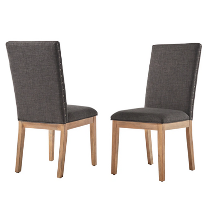 Modern Fabric and Wood Dining Set – Where Elegance Meets Comfort and Style