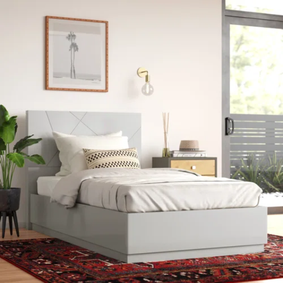 Contemporary Elegance: Sleek Twin Bed for Modern Living