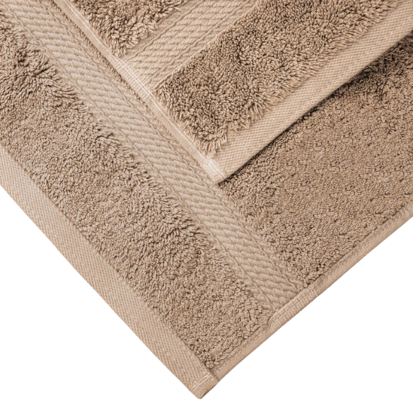 Luxury Taupe Egyptian Cotton 3-Piece Towel Set – 800 GSM Plush and Highly Absorbent Bath Towels