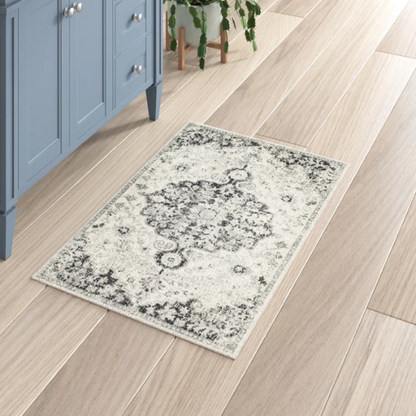Timeless Traditional Woven Area Rug – Machine-Woven Polypropylene, Medium Pile, Durable and Easy to Clean