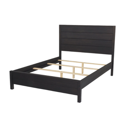 Durable Solid Pine Wood Queen Bed with Matching Dresser and Nightstand – Standard 3-Piece Bedroom Set