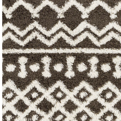 Soft Cozy Woven Shag Bohemian Tribal Area Rug