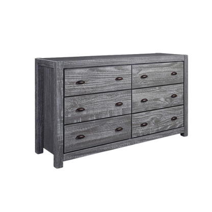 Rustic Farmhouse Aesthetic 4-Piece Queen Bedroom Set in Solid Wood – Charming and Durable
