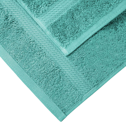 Luxury Turquoise Egyptian Cotton 3-Piece Towel Set – 800 GSM Plush and Highly Absorbent Bath Towels