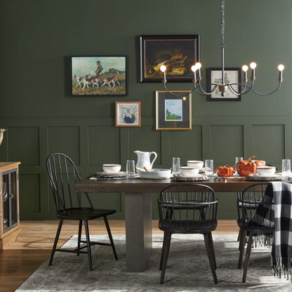 Reclaimed Wood and Concrete Dining Table – Chic, Artisan Crafted Brown Dining Table with Concrete and Hand-Finished Reclaimed Wood Base, Perfect for Modern Dining Spaces