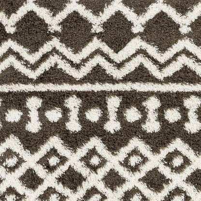 Soft Cozy Woven Shag Bohemian Tribal Area Rug