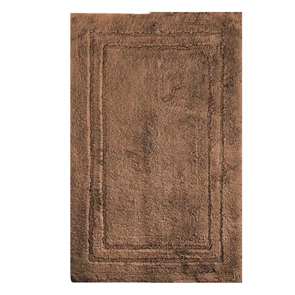 Brown Cotton 2-Piece Bath Rug Set – Plush, Non-Slip, Highly Absorbent Rugs (20" x 30" & 24" x 36")