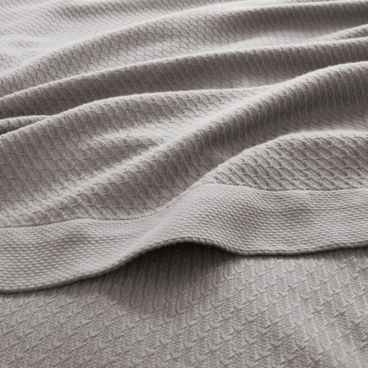 Grey Egyptian Cotton Quilted Blanket – Soft, Breathable & All-Season Comfort