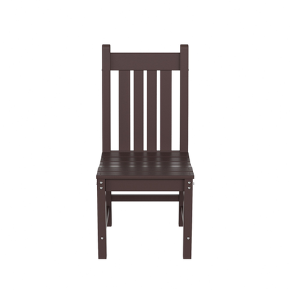 All-Weather Outdoor Patio Dining Chair with Arms – Durable HDPE Construction for Long-Lasting Comfort and Style