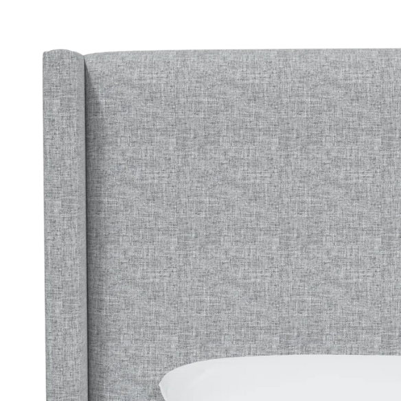 Cozy and Sleek Modern Queen Size Upholstered Wingback Bed