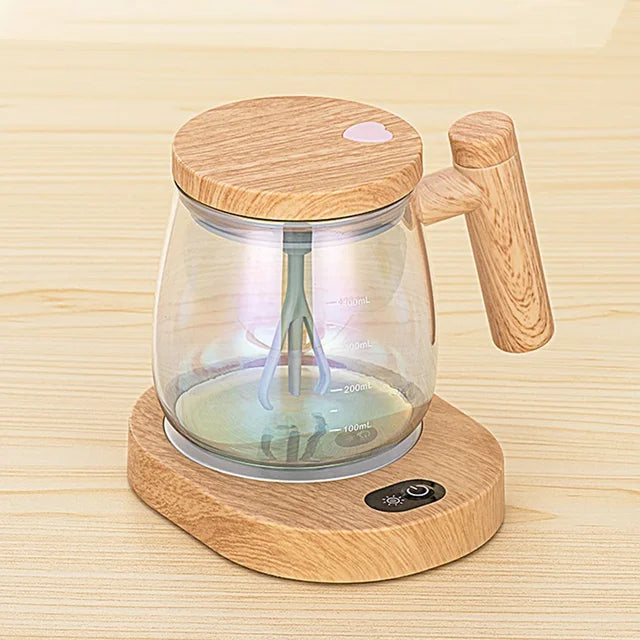 400ML Self Stirring Mug Electric Stirring Coffee Cup Glass Inner Tank Mug Automatic Electric Protein Powder Mix Cup Kitchen