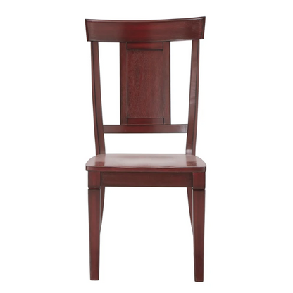 Solid Wood Slat Back Dining Chairs (Set of 2) – Farmhouse Style Seating