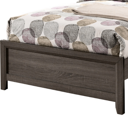 Rustic Grey Twin Bedroom Set: 3-Piece Collection with Twin Bed and Two Nightstands for Charming Style