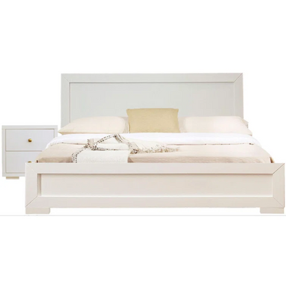 Polished Wooden Platform Full Double Size Bedroom Set – Elegant Design with Sturdy Construction and Timeless Appeal