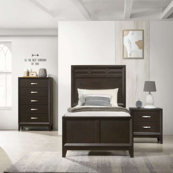 Classic Wooden 3-Piece Twin Bedroom Set – Durable Craftsmanship & Timeless Style