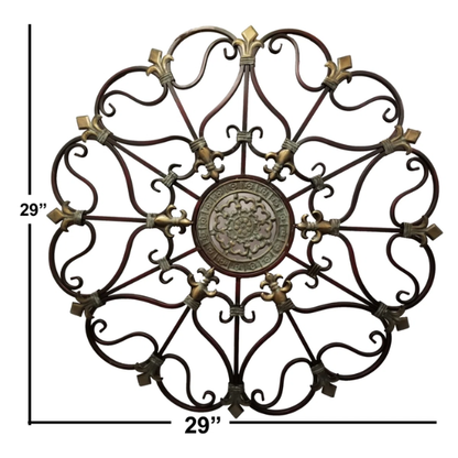Rustic Traditional Abstract Metal Wall Décor – Captivating Art Sculpture for Living Room Focal Point & Home Gallery Accent