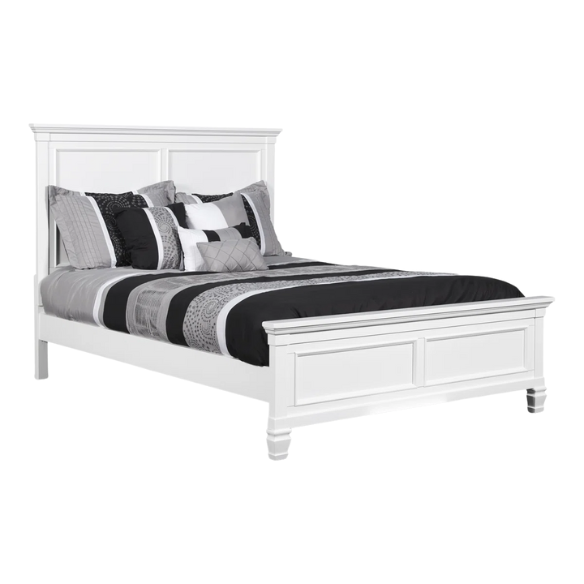 Classic King Size Solid Wood Platform Bed with Timeless Design and Sturdy Construction