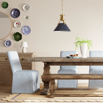 Reclaimed Pine Wood Dining Table – Rustic, Hand-Finished with Weathered Brown Finish, Sturdy and Unique Design