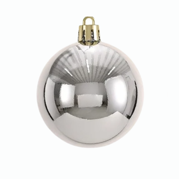 Gold & Silver Christmas Ball Ornaments – 24-Piece Set, Shatterproof Holiday Decorations (Available in 3 cm, 4 cm, and 6 cm)