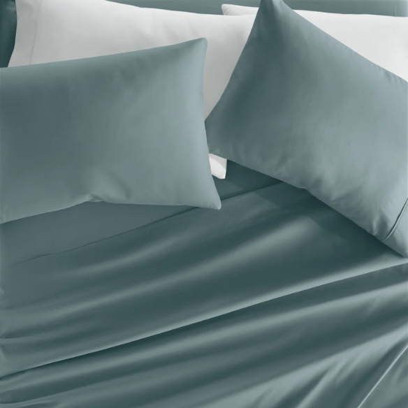 Ocean Deep Pocket Microfiber Sheet Set – 4-Piece Soft, Wrinkle-Free Bedding with Pillowcases