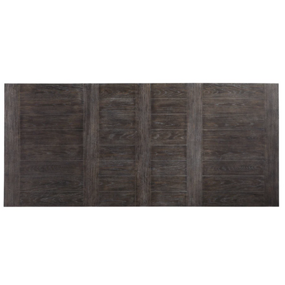 Extendable Dining Table – Classic with a Modern Twist, Distressed Washed Espresso Finish, Two 18-inch Extension Leaves, Seats Up to 8