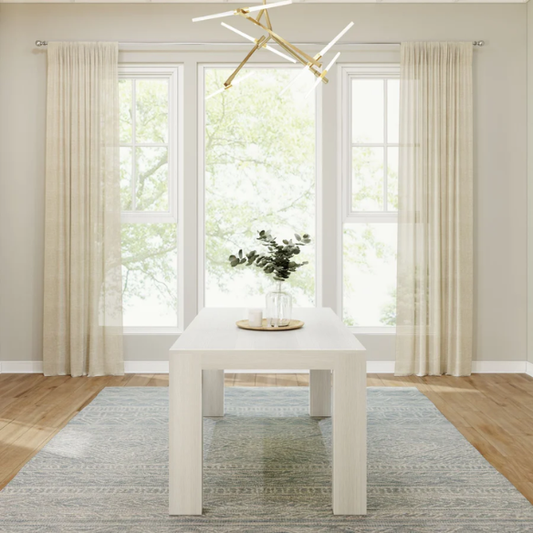 Rectangular Modern Dining Table – 72” Solid Pine Wood Dining Table for 6, Stylish & Versatile for Dining, Office, or Game Room, Durable & Easy to Assemble