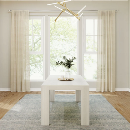 Rectangular Modern Dining Table – 72” Solid Pine Wood Dining Table for 6, Stylish & Versatile for Dining, Office, or Game Room, Durable & Easy to Assemble