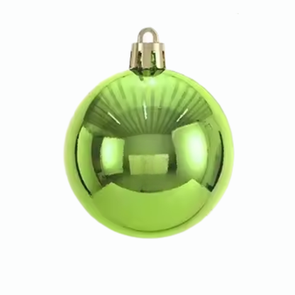 Green Christmas Ball Ornaments – 24-Piece Set, Shatterproof Holiday Decorations (Available in 3 cm, 4 cm, and 6 cm)