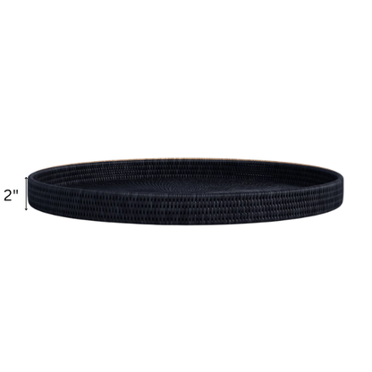 Wicker Serving Tray – Coastal-Inspired, Natural Rattan Design for Dining & Decor