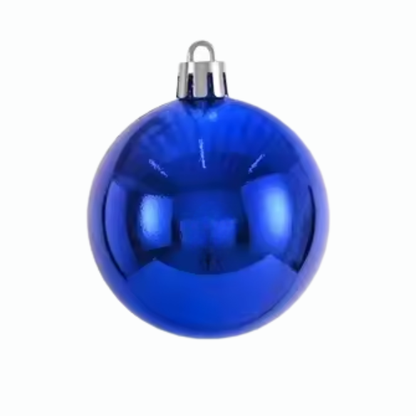 Navy Blue Christmas Ball Ornaments – 24-Piece Set, Shatterproof Holiday Decorations (Available in 3 cm, 4 cm, and 6 cm)