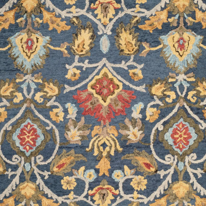 Tufted Wool Area Rug – Luxurious Floral Design